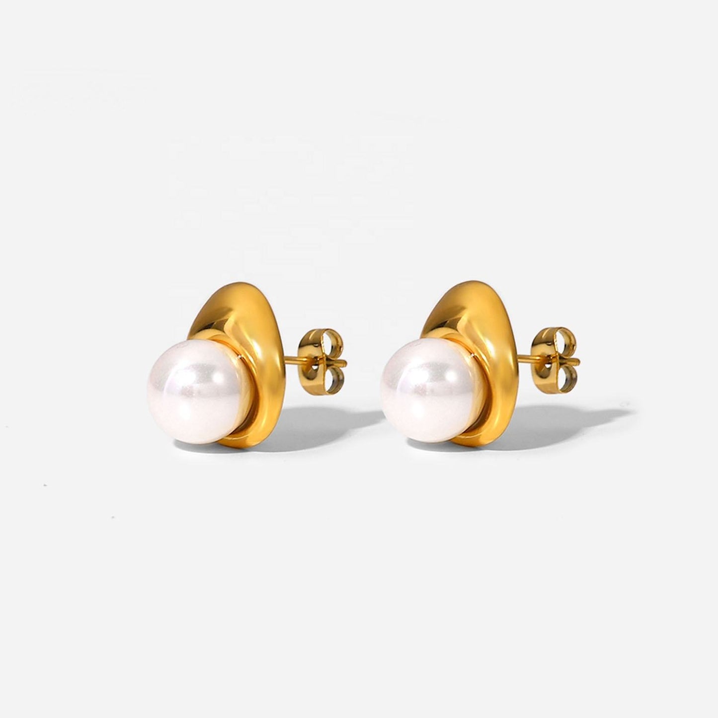 Halo Pearl Studs