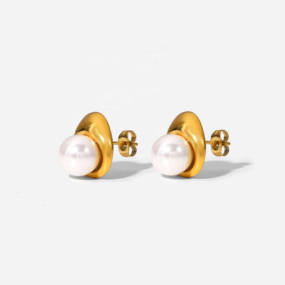 Halo Pearl Studs